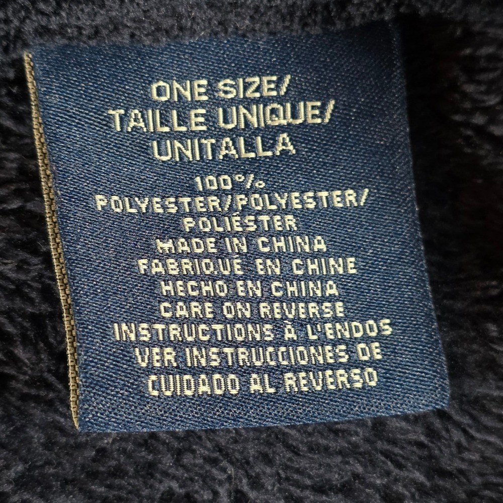 Polo Ralph Lauren Shawl Collar Navy Blue Fleece Robe Unisex One Size Plush - Picture 6 of 7